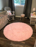 WoollyFluff Fluffy & Shaggy Round Solid Fur Rug Review