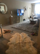 WoollyFluff Extra Fluffy & Shaggy 4 Quad Pelt Sheep Fur Area Rug Review