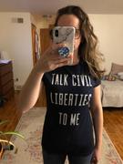 Boredwalk Women's Talk Civil Liberties to Me T-Shirt - Anti Trump Shirt Review