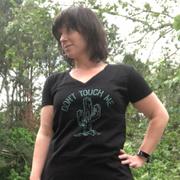 Boredwalk Women's Don't Touch Me Cactus Vneck T-Shirt Review