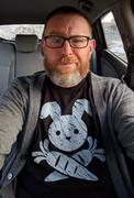 Boredwalk Men's Jolly Roger Bunny T-Shirt - By Ex-Boyfriend Review