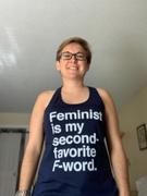 Boredwalk Women's Feminist is My Second Favorite F Word Racerback Tank Top Review