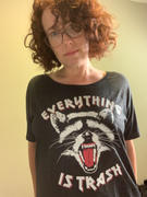 Boredwalk Women's Everything is Trash Raccoon Scoop Neck T-Shirt Review