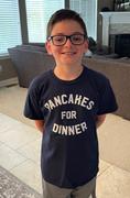 Boredwalk Boy's Pancakes for Dinner T-Shirt Breakfast Brunch Foodie Review
