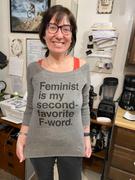 Boredwalk Women's Feminist is My Second Favorite F Word Scoop Neck Fleece Review