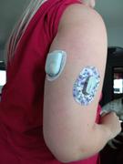 ExpressionMed Bold Blue Flowers Dexcom G6 Mini Tape Review