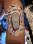 ExpressionMed Bold Blue Flowers Dexcom G6 Mini Tape Review