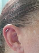 Porter Lyons Open Curve 3 Diamond Threaded Flat Back Earring | .3GMS .07CT | Single Review