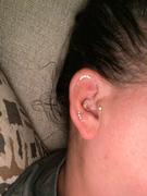 Porter Lyons Open Curve 5 Diamond Threaded Flat Back Earring | .8GMS .16CT | Single Review