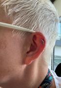 Porter Lyons Open Curve 5 Diamond Threaded Flat Back Earring | .8GMS .16CT | Single Review