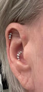 Porter Lyons Open Curve 5 Diamond Threaded Flat Back Earring | .8GMS .16CT | Single Review