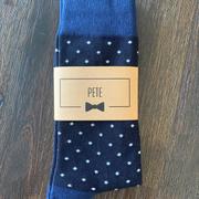 Groomsman Gear Navy Blue Polka Dot Socks | Men's Size 7-12 Review
