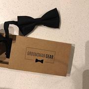 Groomsman Gear Black Bow Tie + Gift Box Review
