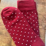 Groomsman Gear Burgundy Polka Dot Socks | Men's Dress Socks Review