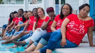 Zoe and Eve Delta Sigma Theta Rhinestone 1913 Personalized Off Shoulder Tee Review