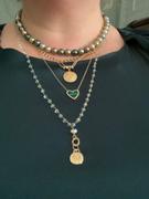 Milestones by Ashleigh Bergman Malachite Heart with Diamond Frame Necklace Review