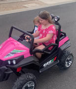 Kids Car Sales Big 2-Seat Trail-Cat 24v Kids Ride-On Buggy w/ Remote - Pink Review