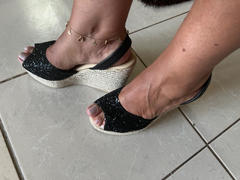 Shoeq Roxy Espadrille Wedge in Midnight Glitter Review