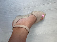 Kate from Shoeq Lucia Espadrille Wedge in Sand Review