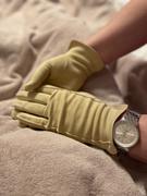 Cornelia James Maud | Sueded Cotton Glove with Leather Trim Review