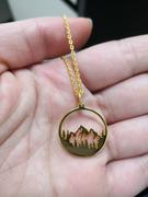romanticwork Sterling Silver Mountain Necklace Wanderlust Necklace Forest Necklace Review