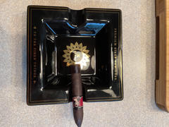 Case Elegance - give the gift of Elegance Klaro Square Medium Black and Gold Inlay Ceramic Ashtray for Two Cigars Review
