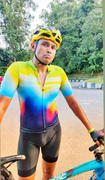 Souke Sports Souke Men's Hi Race Quick Dry Tie Dye Pro Biker Short Sleeve Cycling Jersey, Extreme Comfort, CS1104-Green Review