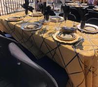 Urquid Linen Atlas Sheer Table Linen in Gold Review