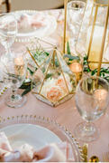 Urquid Linen Bridal Satin Table Linen in Blush 075 Review