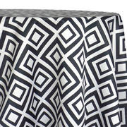 Urquid Linen Paragon Print (Lamour) Table Linen in Black and White Review