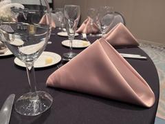 Urquid Linen Lamour (Dull) Satin Table Napkin in Gold 1325 Review