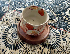 MUSUBI KILN Kokuzou Kiln Akae Camellia Kutani Guinomi Sake Cup Review