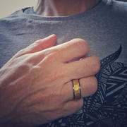 Gemini Official 8mm Titanium ring with black & gold finish Review