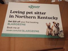 The Rover Store ‘Pet Sitter’ Neighborhood Two-Sided Lawn Sign Review