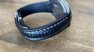 WatchObsession Breitling-Style Carbon-Embossed Deployment Watch Strap in BLACK Review