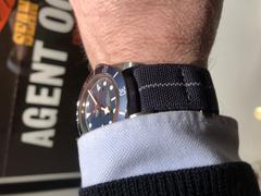 WatchObsession Erika's Originals TRIDENT MN™ Strap with GREY Centerline - BRUSHED Hardware Review