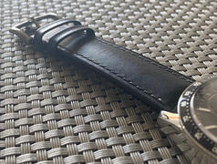 WatchObsession Hirsch JAMES Performance Calf Leather Watch Strap  in BLACK Review