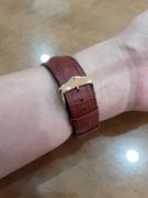 WatchObsession Hirsch PAUL Alligator Embossed Performance Watch Strap in GOLD BROWN Review