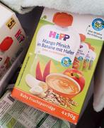 Organic's Best HiPP Fruit Pouches - Mango, Peach, Banana with Oats & Porridge (6+ Months) - 4  Pouches Review