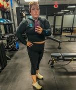 MUTANT US Thick Script Women's Gym Crop Hoodie (Black) Review
