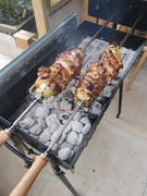 Cyprus BBQ Modern Greek Cypriot Foukou Rotisserie Charcoal Large BBQ |  Black Review