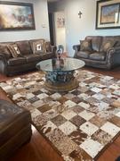 eCowhides Brown and White Speckled Cowhide Patchwork Rug Review