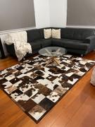 eCowhides Tricolor Patchwork Cowhide Rug Review