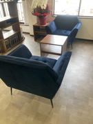 KANADEMONO Velour Style Classic Sofa　Navy - 1 seater Review