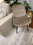 KANADEMONO Elegant Velvet Box Stitch Chair Review