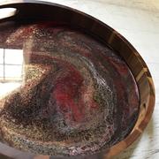 HenBit Art Black, Red & Copper Serving Tray Review