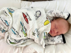 Coco Moon Surf Report Muslin Swaddle Blanket Review