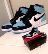 FRESHNVIBE Hand-Painted AJ 1 (I) Retro High OG - UNC Patent Leather Review