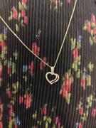 Gelin Diamond Two Hearts Necklace in 14k Solid Gold Review