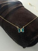 Gelin Diamond Enamel Butterfly Necklace in 14k Solid Gold Review